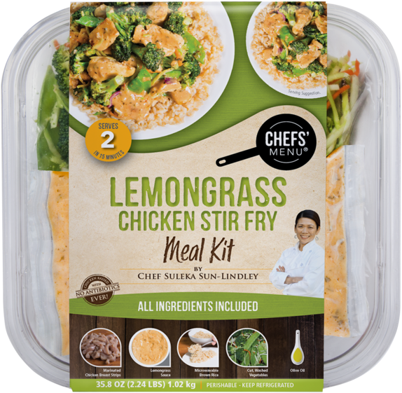 Lemongrass Chicken Stir Fry Lemongrass Chicken Stir - New Seasons Meal Kits (600x600), Png Download