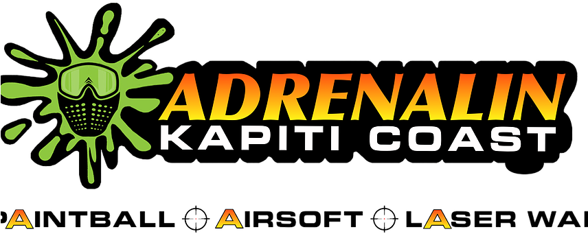 Adrenalin Kapiti Coast Paintball Low Impact Paintball - Graphic Design (855x370), Png Download