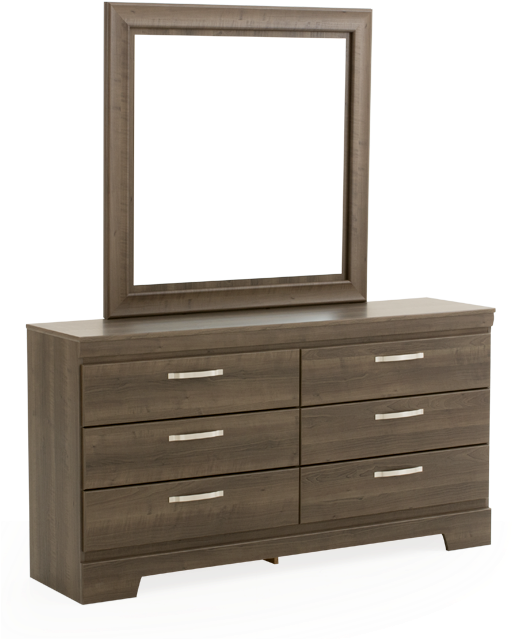 Image For 6 Drawer Dresser And Matching Mirror - Chest Of Drawers (519x804), Png Download