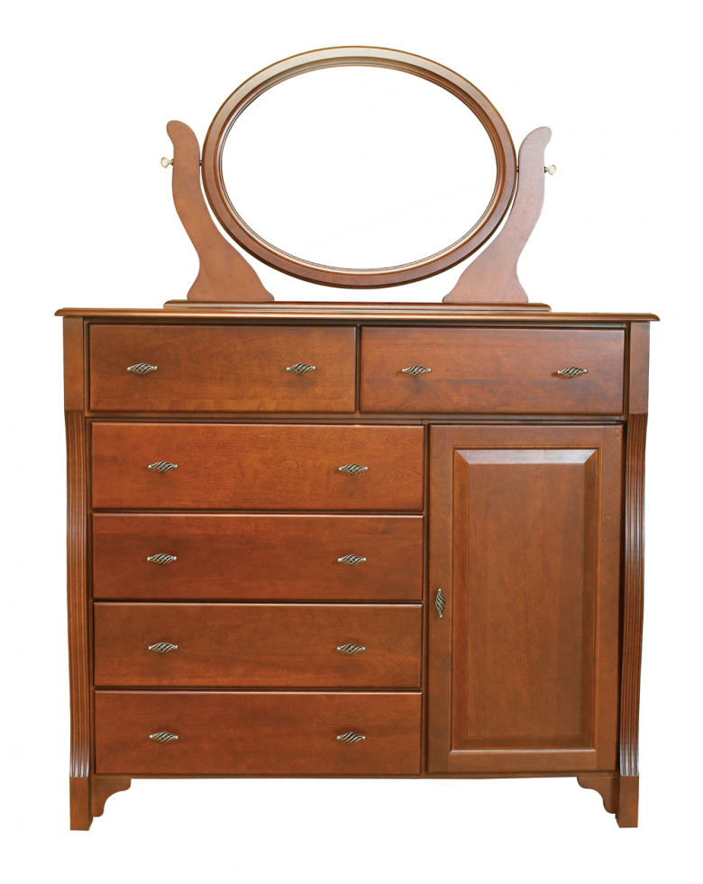 6drawerwithdoor-980x980 - Dresser (980x980), Png Download