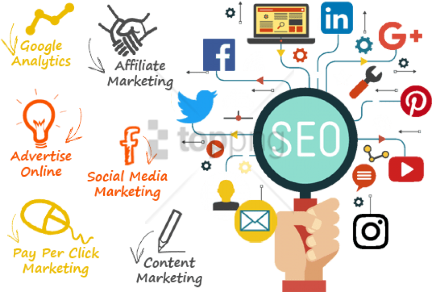 Free Png Digital Marketing Services Png Image With - We Offer A Full Range Of Digital Marketing Services (850x575), Png Download