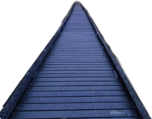 Boardwalk Bridge Path Pathway Stormeday - Plank (306x240), Png Download