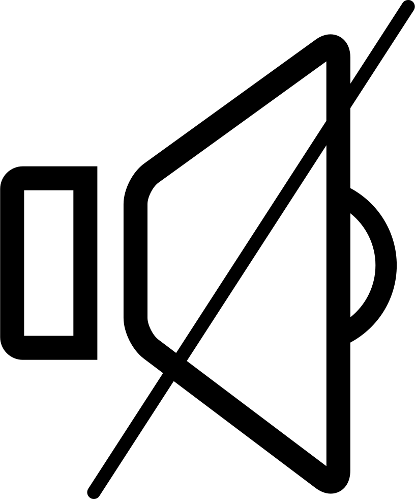 Png File Svg - Icono De Sonido Muteado (816x980), Png Download