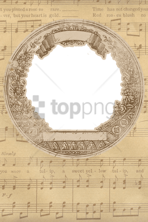 Free Png Download Music Vintage Frames Png Images Background - Music Vintage Frames (480x720), Png Download
