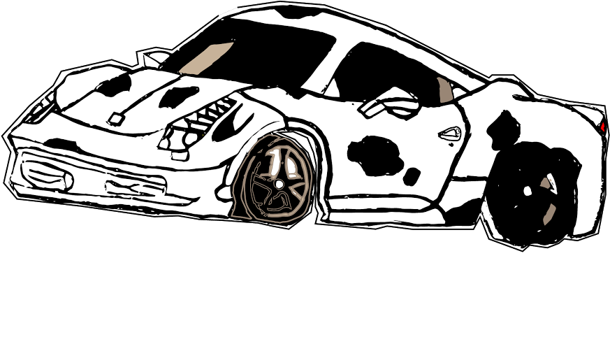 Drawn Race Car Beginner - Lamborghini (1280x720), Png Download