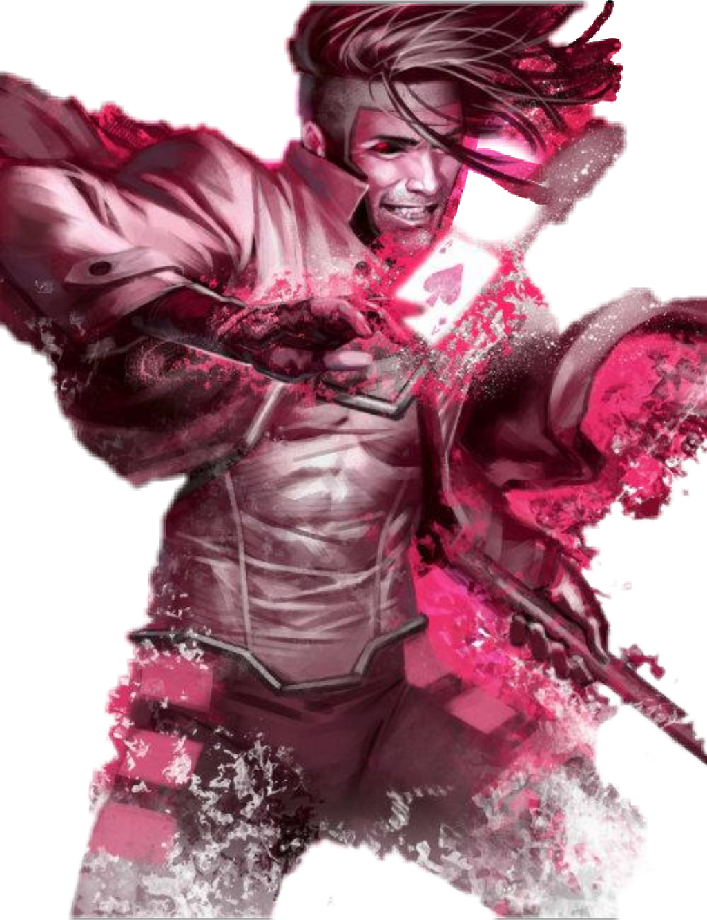 Report Abuse - Gambit X Men Art (1024x1333), Png Download