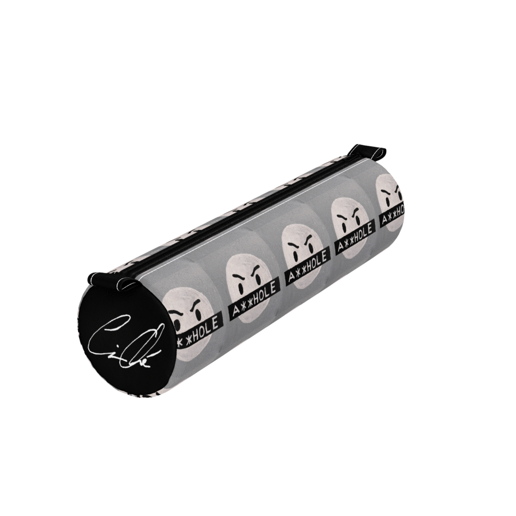 Ahole Emoji-onal Pencil Case Black - Cylinder (1024x1024), Png Download