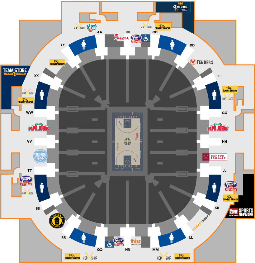 Vivint Smart Home Arena Map Best Of Vivint Smart Home - Circle (1224x1160), Png Download