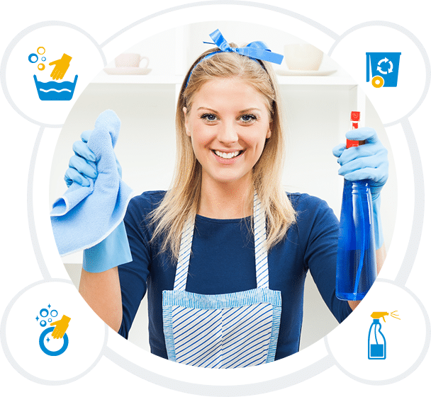 Cleaning Services Png - Profesionales De La Limpieza (608x561), Png Download