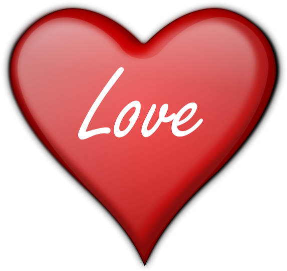 Heart Gloss 4 Svg Vector File, Vector Clip Art Svg - Heart With Love (595x600), Png Download