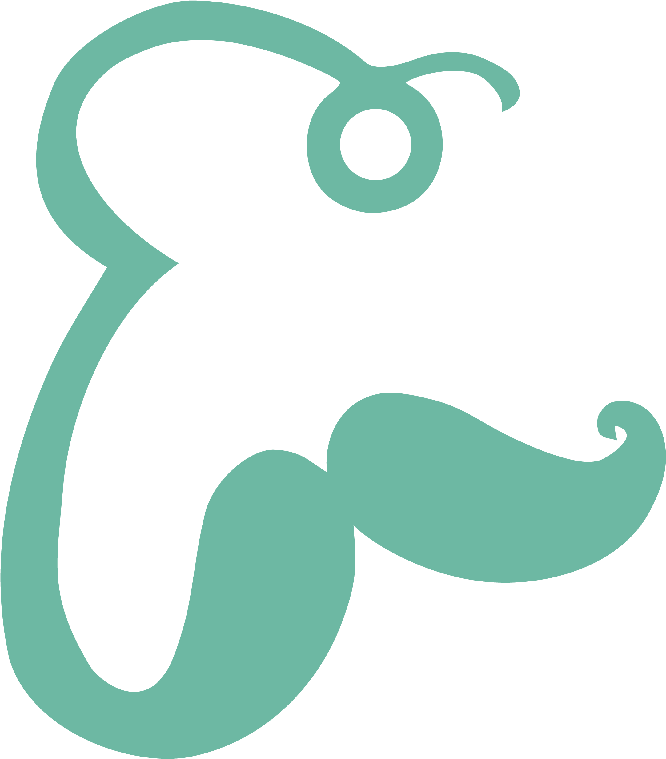 Mustache Clipart Monocle - Illustration (2701x2700), Png Download