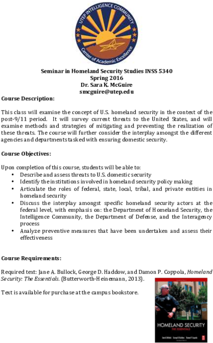 Seminar In Homeland Security - (page 8) (600x776), Png Download