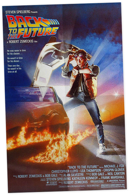 From Psycho To Jurassic Park - Back To The Future Poster (460x678), Png Download