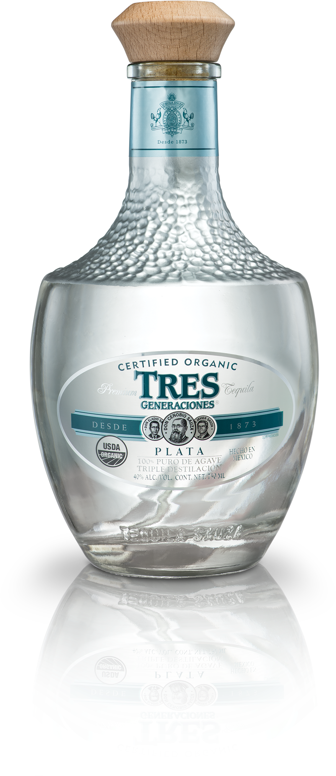 Tres Generaciones® Plata - Tres Generaciones Tequila (1484x3000), Png Download