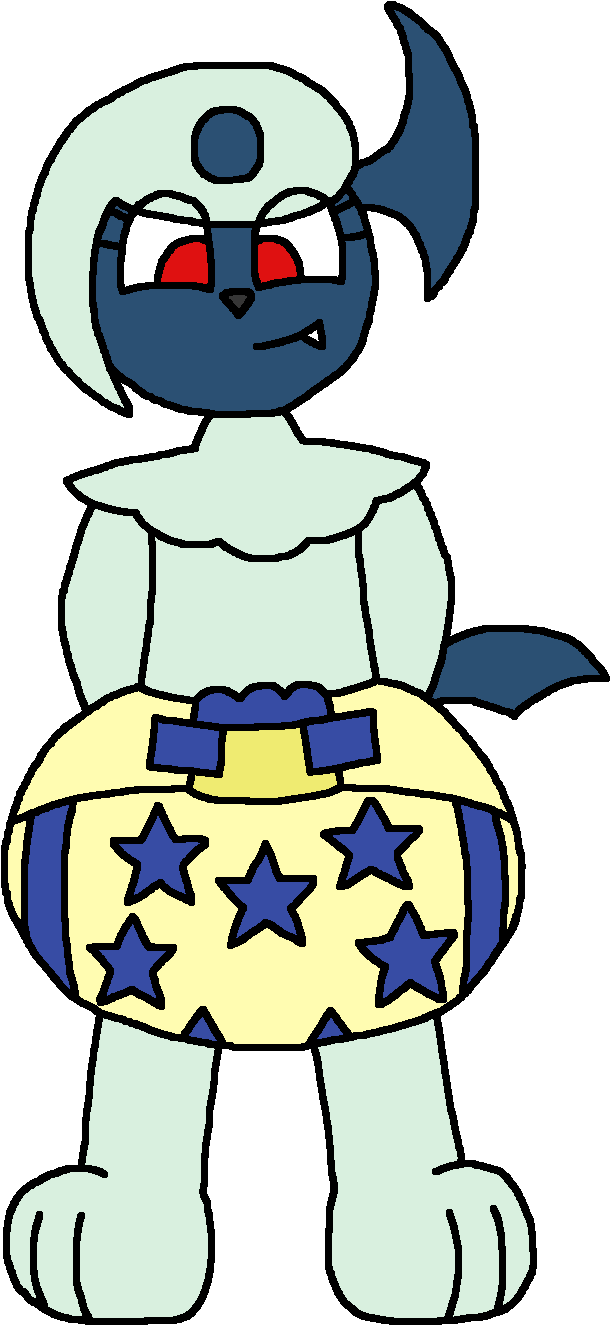 Ariel The Little Absol - Cartoon (728x1488), Png Download