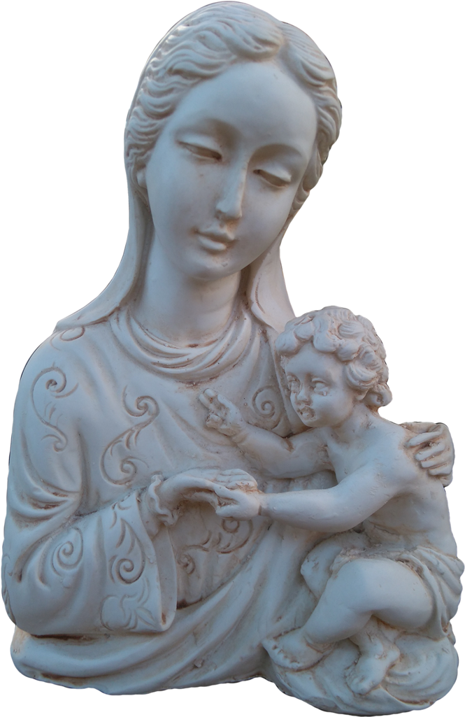 The Madonna And Child 19cm Bust - Statue (1024x1024), Png Download