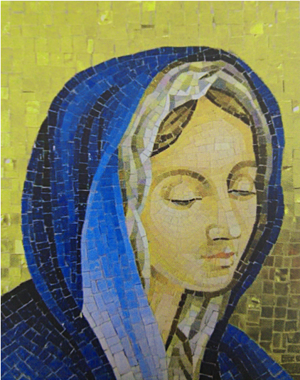 Madonna In Mosaico (750x532), Png Download