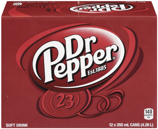 Pepper 355mlx12 - Dr Pepper (580x580), Png Download