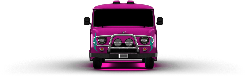 Styling And Tuning, Disk Neon, Iridescent Car Paint, - Uaz-452 (1004x373), Png Download