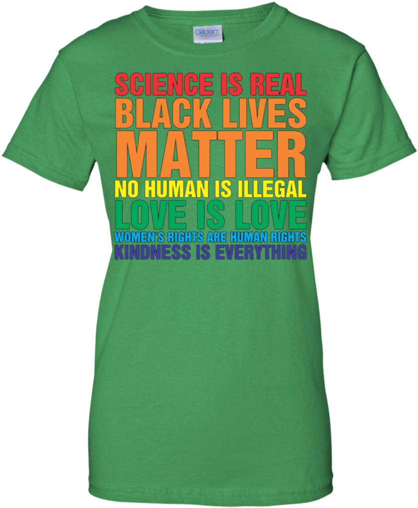 Science Is Real Black Lives Matter Funny Apparel - Active Shirt (1024x1024), Png Download