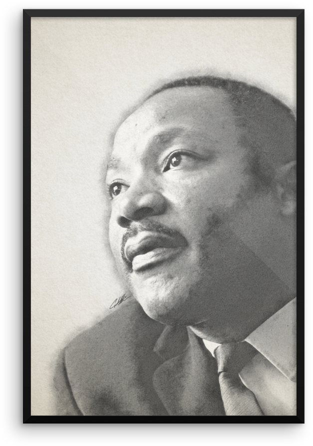 Martinlutherking Mockup Wall Original - Martin Luther King Jr Day I Have (1000x1000), Png Download