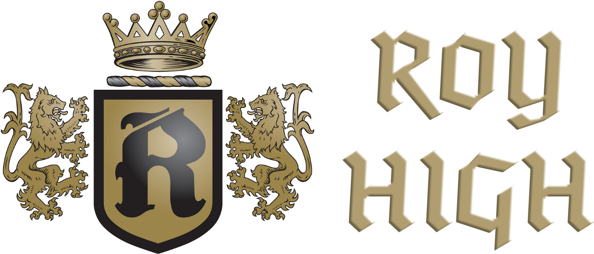 Header Logo - Roy High School Logo Png (1200x520), Png Download