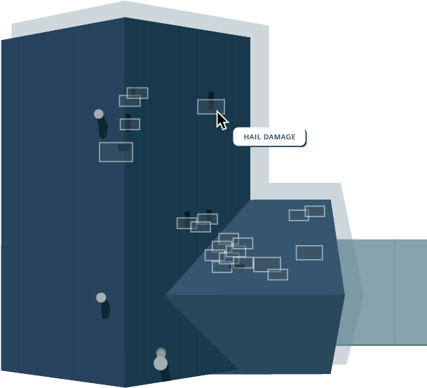 Roof Damage Graphic - Diagram (650x608), Png Download