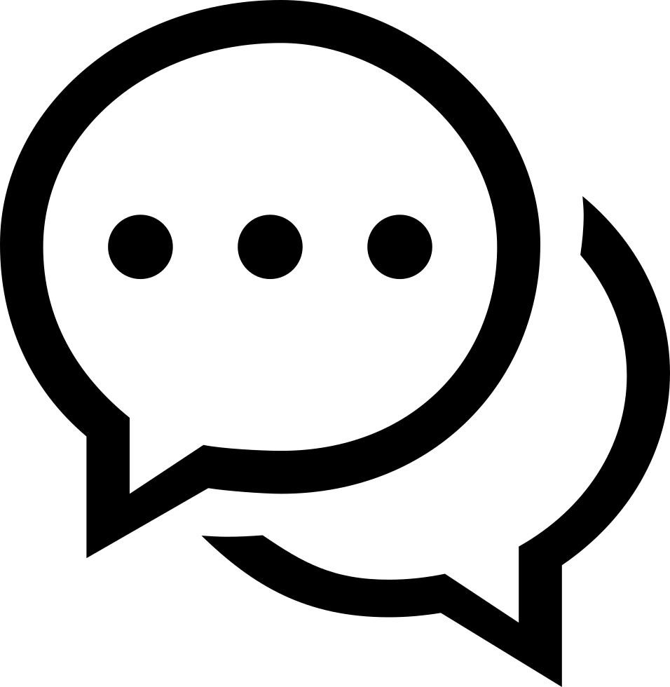 Chat Oval Speech Bubbles Symbol Comments - Icon Chat Png (950x980), Png Download