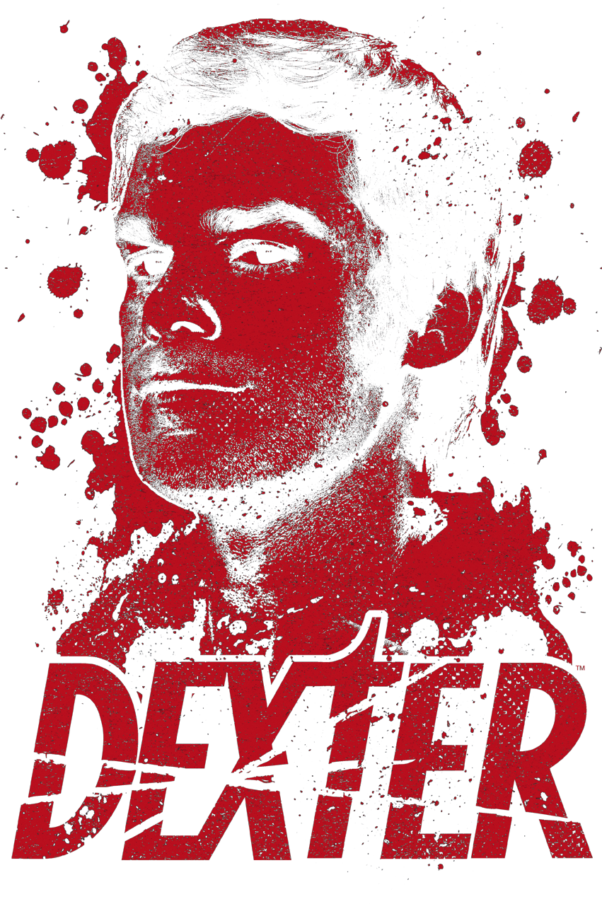 Dexter Born In Blood Juniors V Neck T Shirt - Poster (850x1296), Png Download