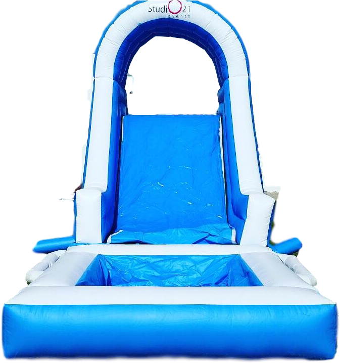 Blue Water Slide On Rent In Dubai - Inflatable (720x720), Png Download