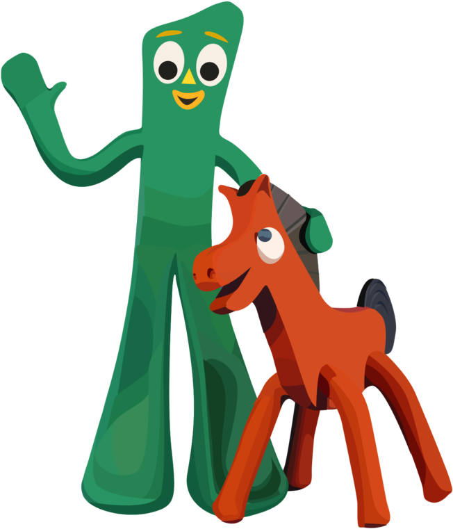 Gumby Png - Gumby And Pokey (957x835), Png Download