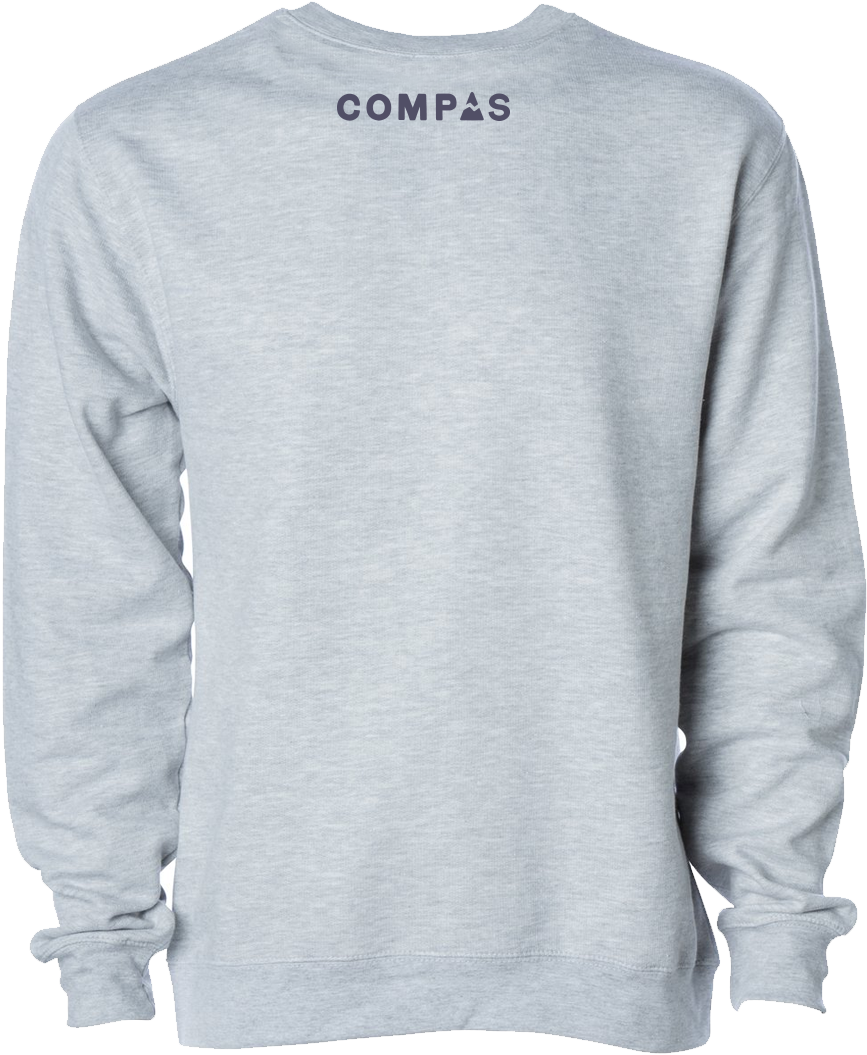 Grey Crew Neck Sweatshirt (1200x1200), Png Download