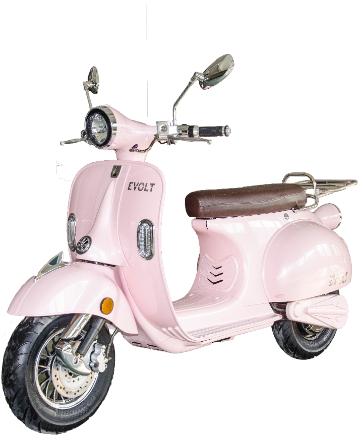 Evolt Moped Electric Bubblegum - Vespa (1386x918), Png Download