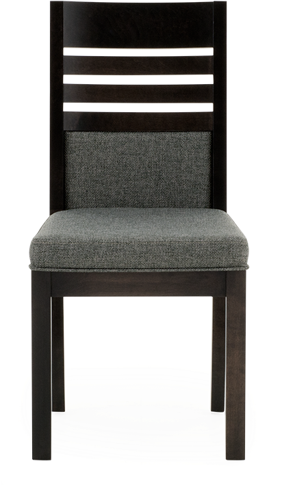 Image For Dark Grey Birch Chair With Upholstered Seat - Chair (519x804), Png Download