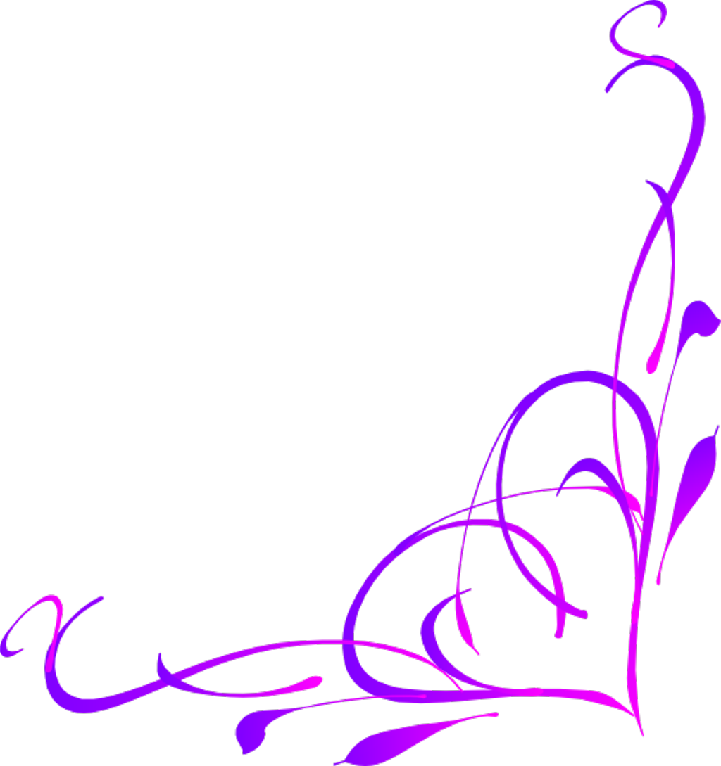 #swirl #swirls #swirly #fancy #elegant #elegance #design - Swirl Corner Border Design (1024x1089), Png Download