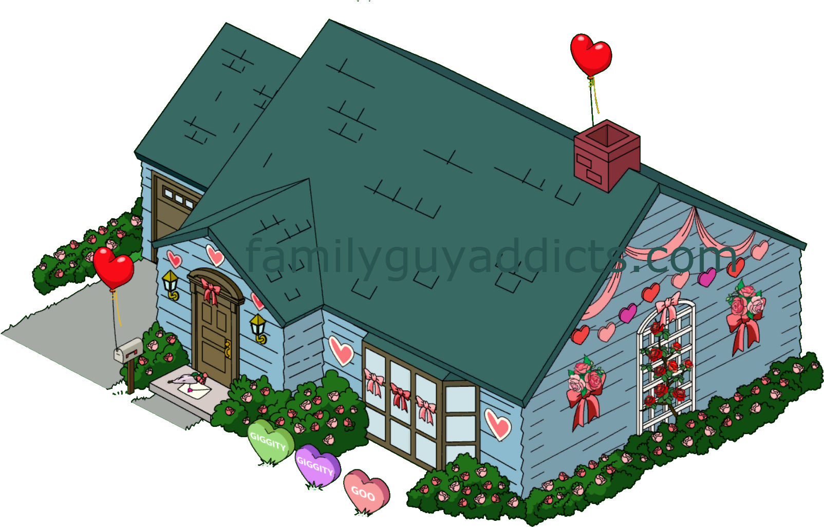 Valentine Quagmire's - House (1628x1031), Png Download