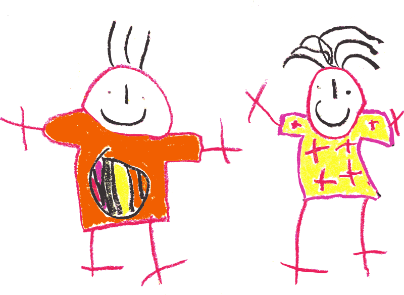 Juventud Niños Niñas Children Childrenhood Smile - Children Drawing Clipart (800x584), Png Download