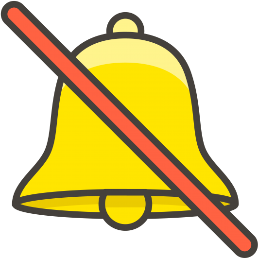 Bell With Slash Emoji Icon - Icon (866x650), Png Download