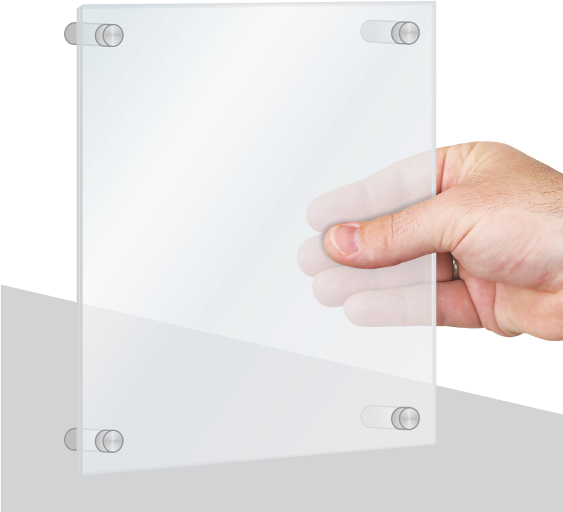 Download Standoff Wall Sign Frame Gadget Full Size PNG Image PNGkit