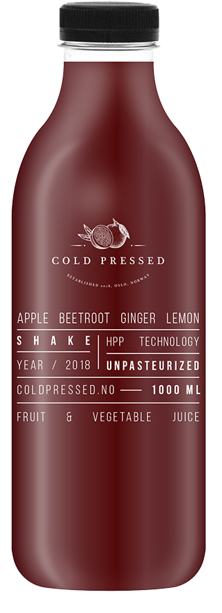 Apple Beetroot Ginger Lemon Juice Shot - Glass Bottle (960x960), Png Download