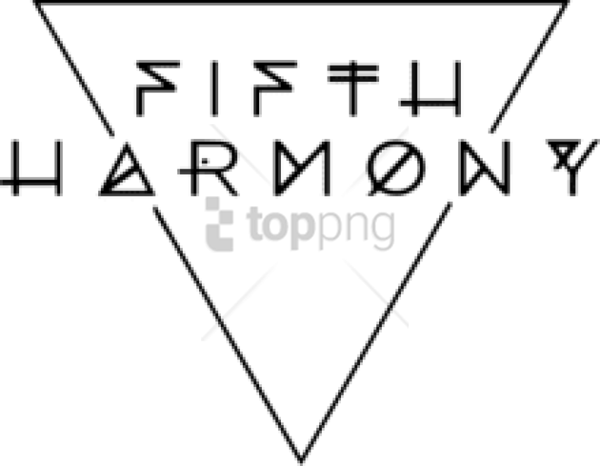 Free Png Fifth Harmony Logo Diamond Png Image With - Logo De Fifth Harmony (850x661), Png Download