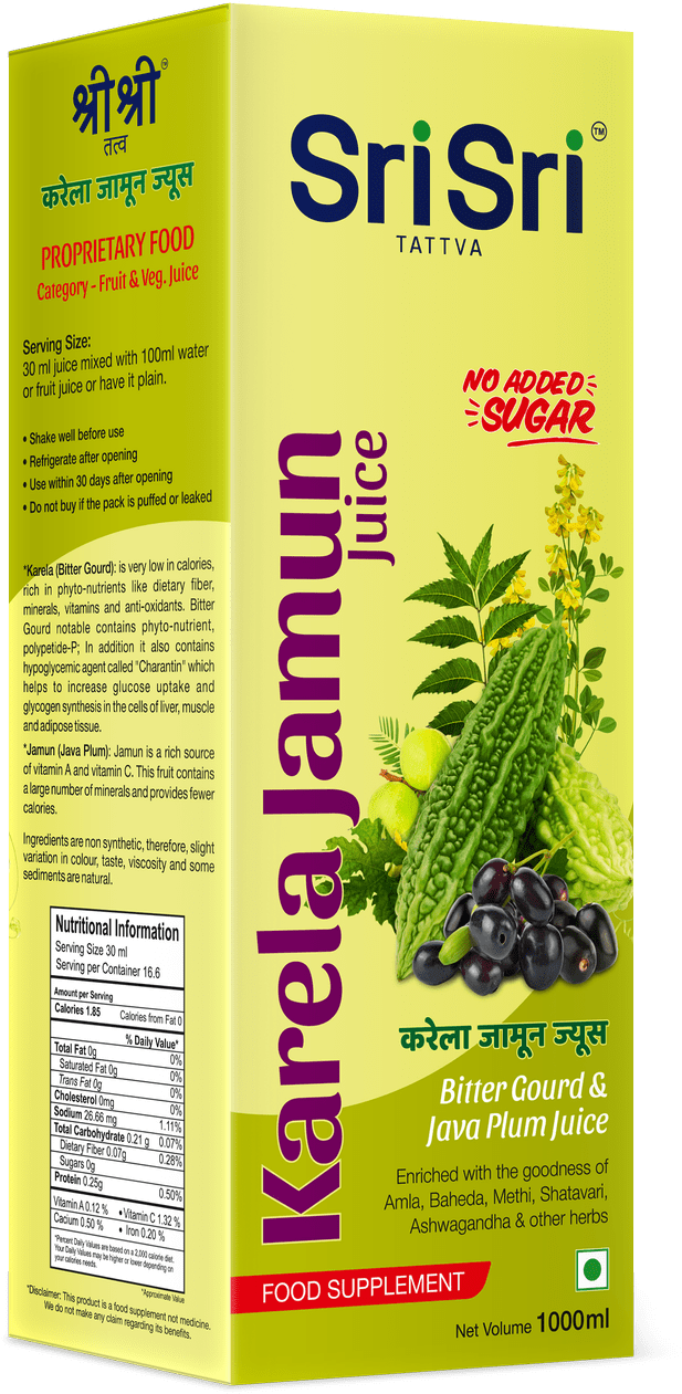 Sri Sri Tattva Karela Jamun Juice - Sri Sri Karela Jamun Juice (641x1280), Png Download