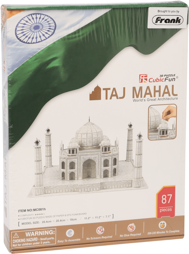 Unisex Taj Mahal 3d Puzzle Set - Jigsaw Puzzle (640x960), Png Download