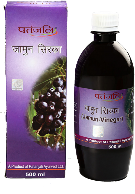 Jamun Vinegar - Jamun Patanjali (650x910), Png Download