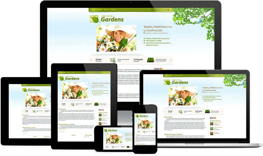 Full Force Web Development - Html Responsive Website Design (960x587), Png Download