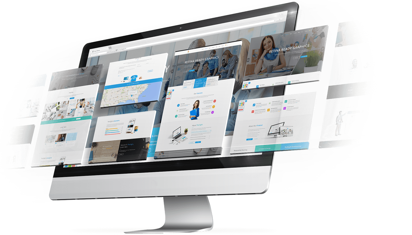 Custom Web Development - Web Design (1400x800), Png Download