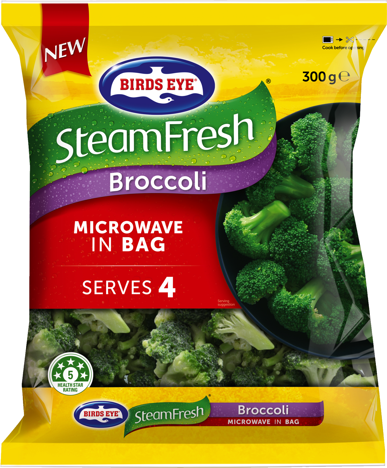 Steam Fresh Broccoli 300g - Convenience Food (1667x2000), Png Download