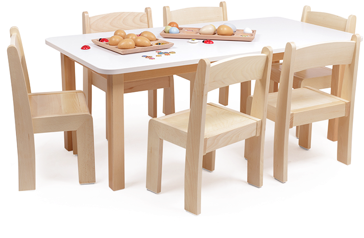Chair Saver Set Rectangular - Kitchen & Dining Room Table (720x720), Png Download