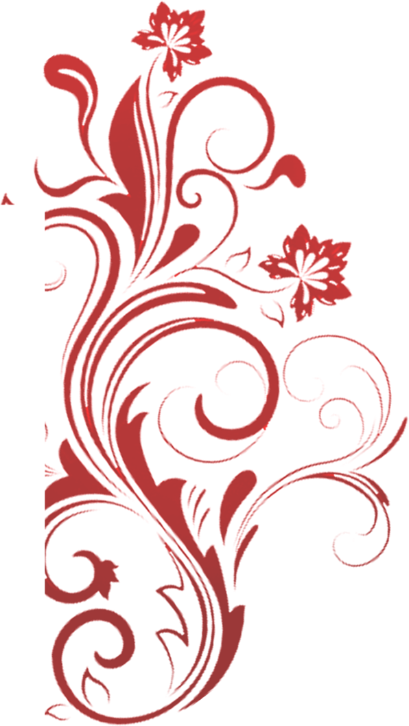 Png, Ai, Eps, And Psd Format Are All Available - Black And White Flower Design (596x1056), Png Download