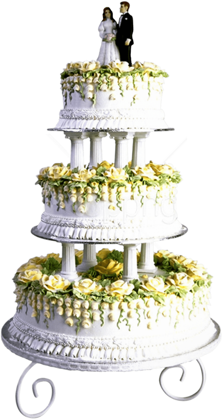 Free Png Wedding Cake Png Images Transparent - Flower Wedding Cake Png (480x856), Png Download